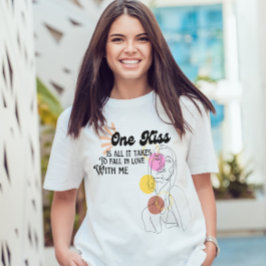 Camiseta linda cita de amor Dibujo de arte en línea de esti
