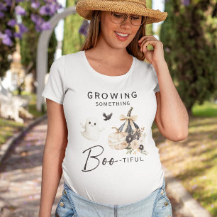 Camiseta Linda 'Creciendo algo BOO-tiful' futura mamá