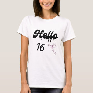 Camiseta linda de 16 cumpleaños para chicas – Dulc