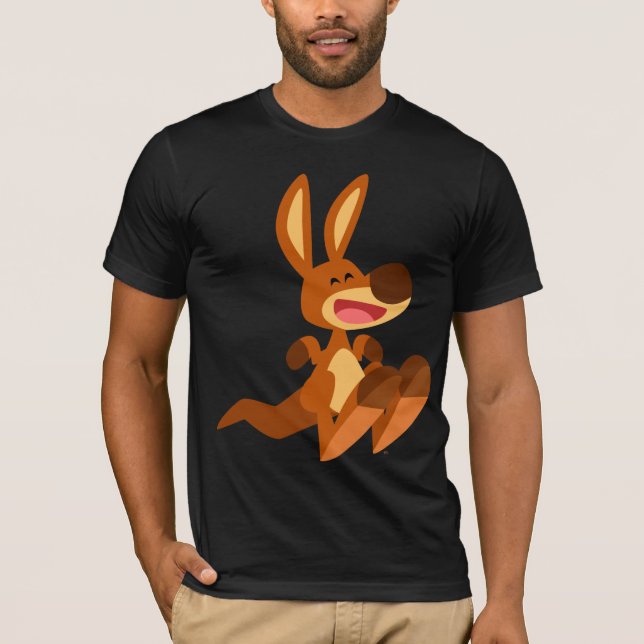 Camiseta linda de Joey del canguro del dibujo (Anverso)