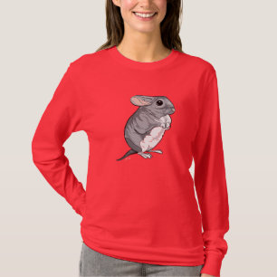 Camiseta linda de la chinchilla