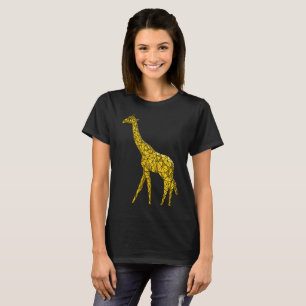 Camiseta linda de la jirafa para su regalo animal