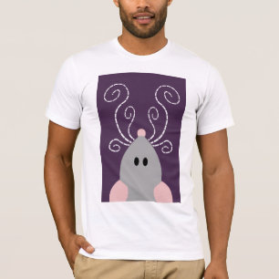 Camiseta linda de la rata o del ratón