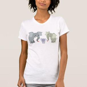 Camiseta linda de las mujeres de la familia del