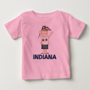 Camiseta linda de los niños de Indiana los