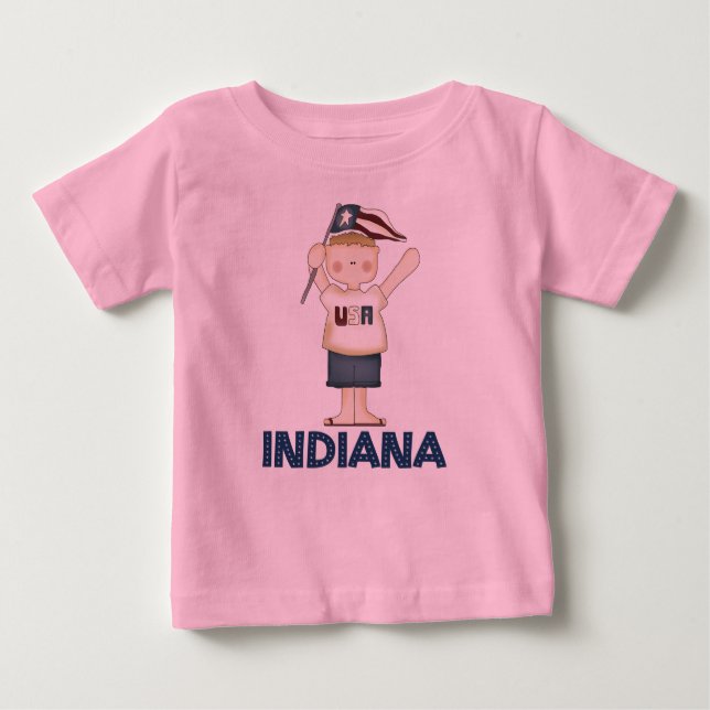Camiseta linda de los niños de Indiana los (Anverso)