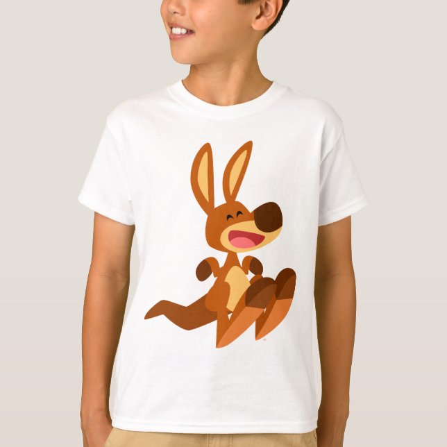 Camiseta linda de los niños de Joey del canguro (Anverso)