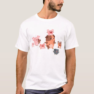Camiseta linda de los niños de la familia del