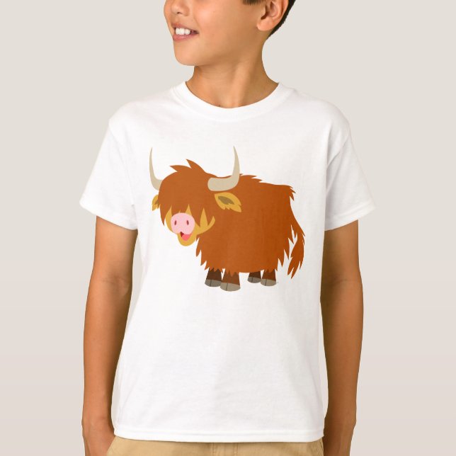 Camiseta linda de los niños de la vaca de la (Anverso)