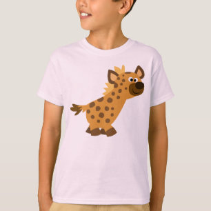 Camiseta linda de los niños del Hyena del dibujo
