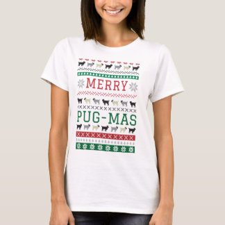 Camiseta linda de Navidad de los perros de la