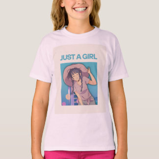 camiseta linda de niña