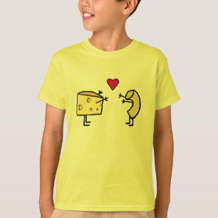 Camiseta linda del amor del mac y del queso