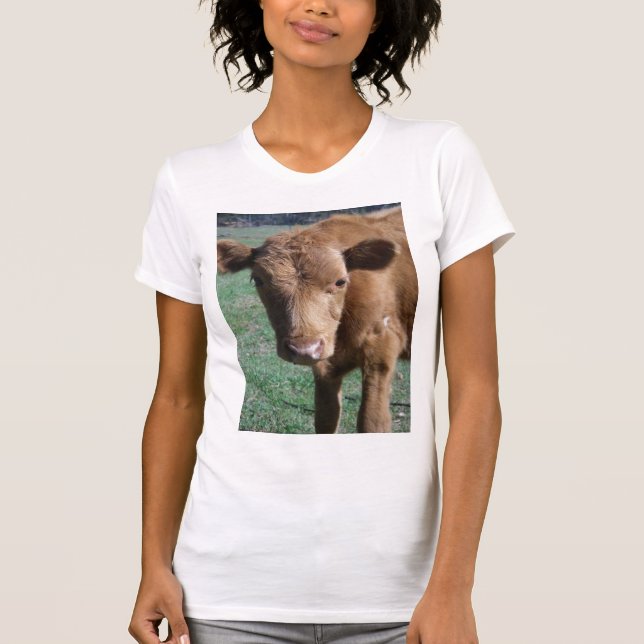 Camiseta linda del becerro (Anverso)