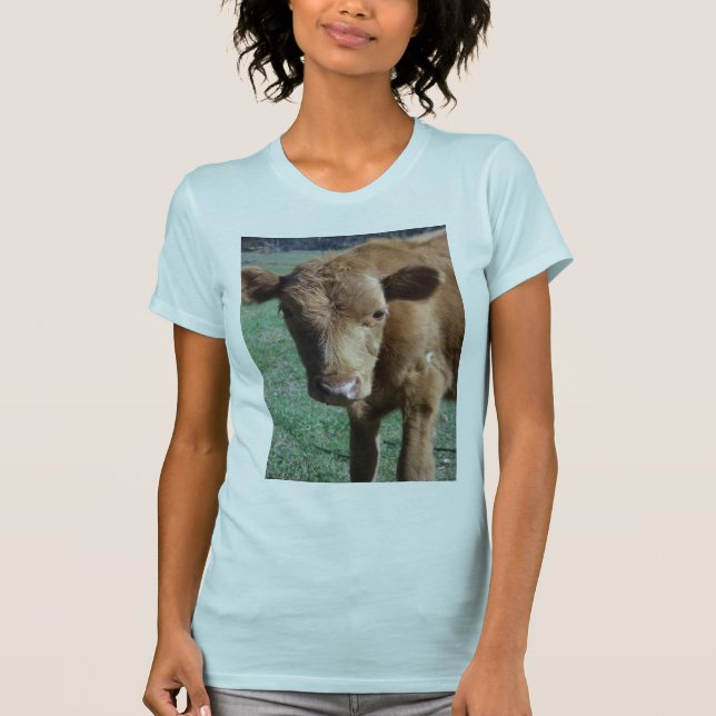 Camiseta linda del becerro (Anverso)