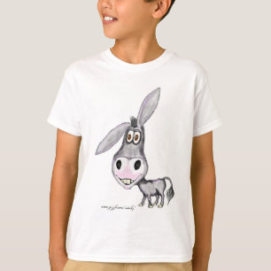 Camiseta linda del burro divertido