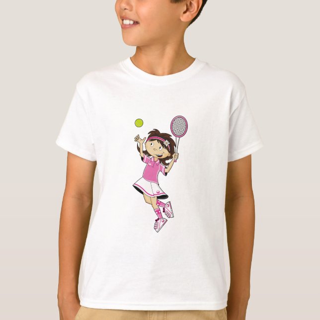 Camiseta linda del chica del tenis (Anverso)