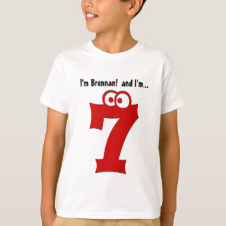 Camiseta linda del cumpleaños para el número del
