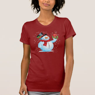Camiseta linda del día de fiesta del muñeco de