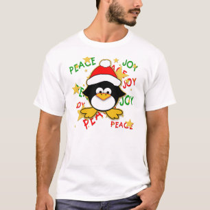 Camiseta linda del día de fiesta del pingüino de