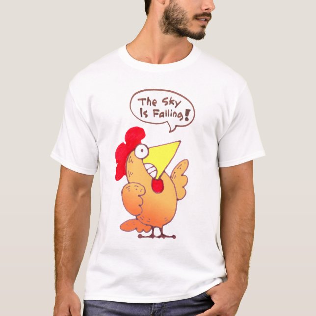Camiseta linda del dibujo animado del pollo de la (Anverso)