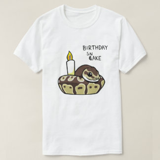 Camiseta linda del dibujo del pitón de la bola de