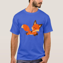 Camiseta linda del Fox del dibujo animado de la