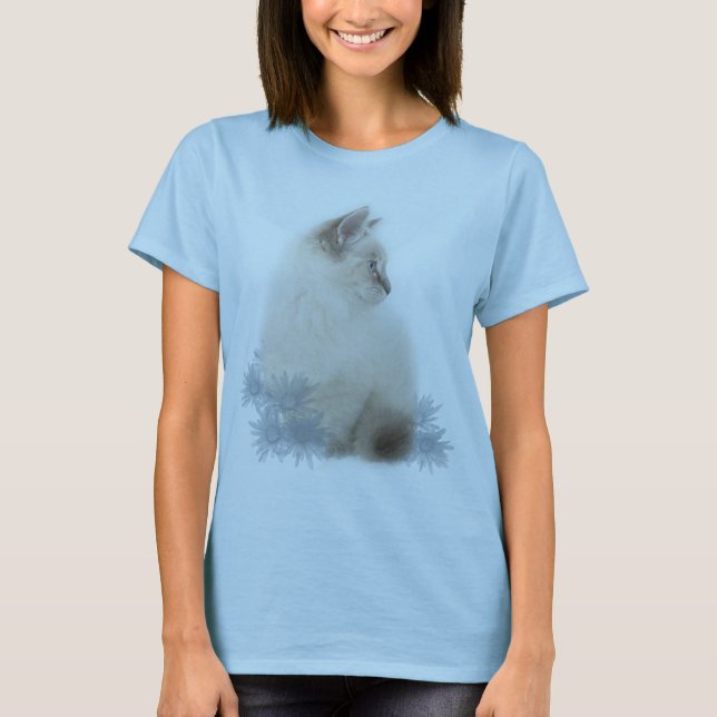 camiseta linda del gatito del ragdoll (Anverso)