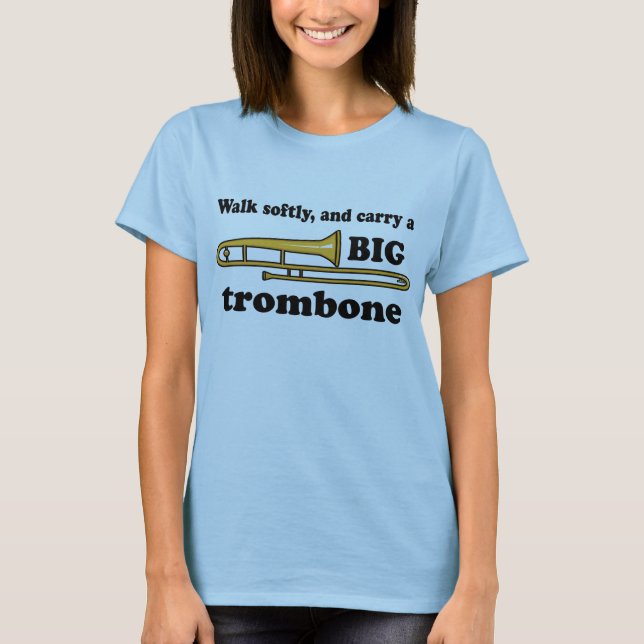 Camiseta linda del lema del Trombone (Anverso)