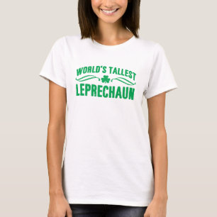 Camiseta linda del Leprechaun más alto del mundo