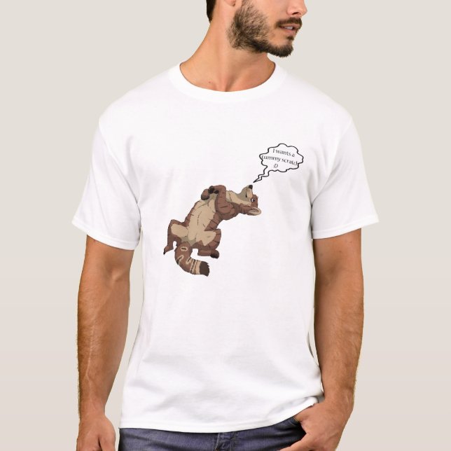 camiseta linda del lobo (Anverso)