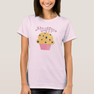 Camiseta linda del mollete del arándano del