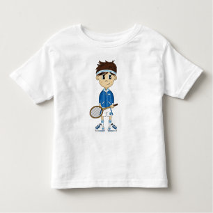Camiseta linda del muchacho del tenis