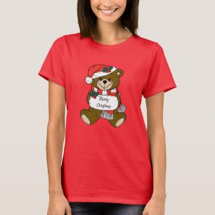 Camiseta linda del oso de peluche del día de