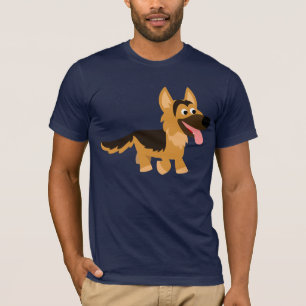 Camiseta linda del perro de pastor alemán del