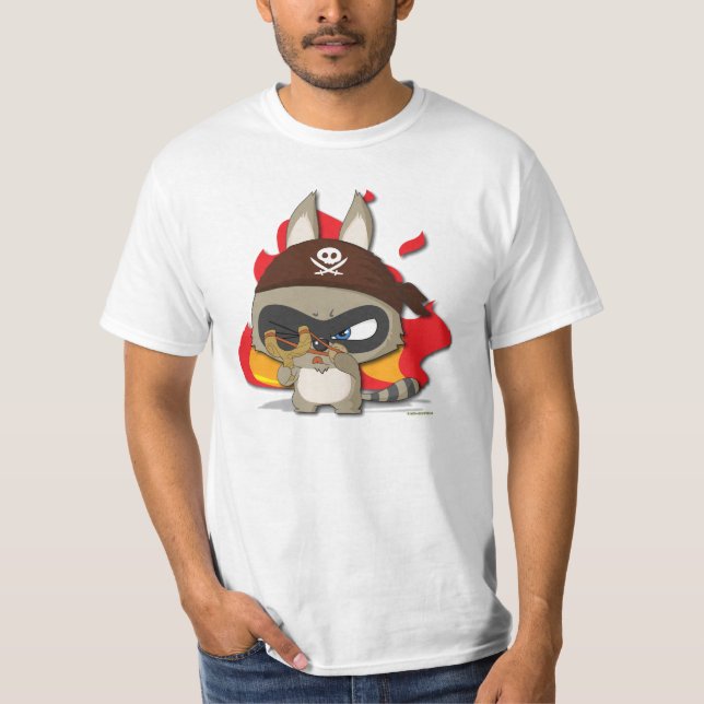 Camiseta linda del personaje de dibujos animados (Anverso)