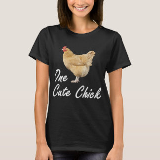 Camiseta linda del polluelo, camisa linda del