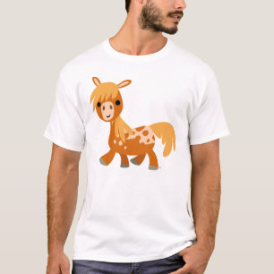 Camiseta linda del potro del Appaloosa del dibujo