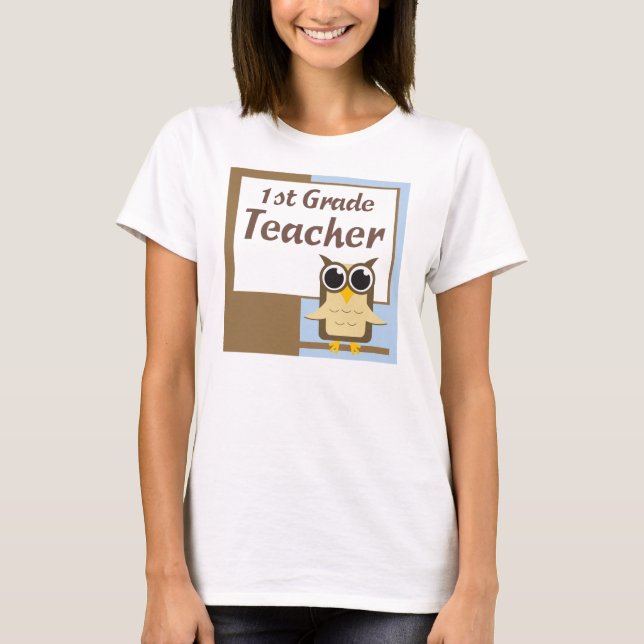 Camiseta linda del profesor del primer grado (Anverso)