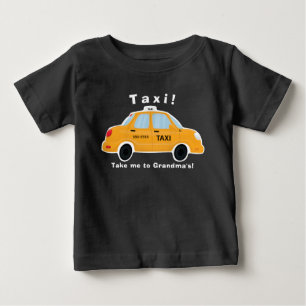 Camiseta linda del taxi - bebé - niños