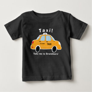 Camiseta linda del taxi - bebé - niños