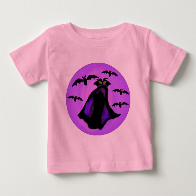 Camiseta linda Drácula del bebé (Anverso)
