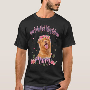 Camiseta Linda Flor de Mamá Retriever de Tolling de Pato de