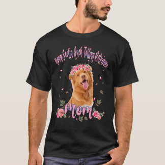 Camiseta Linda Flor de Mamá Retriever de Tolling de Pato de