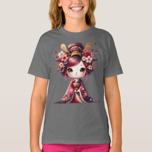Camiseta Linda Geisha Japonesa