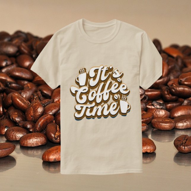 Camiseta linda hora de café palabra arte unisexo (Subido por el creador)