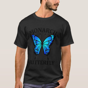 Camiseta Linda Mariposa Monarca Para Mujeres Jardín Maripos