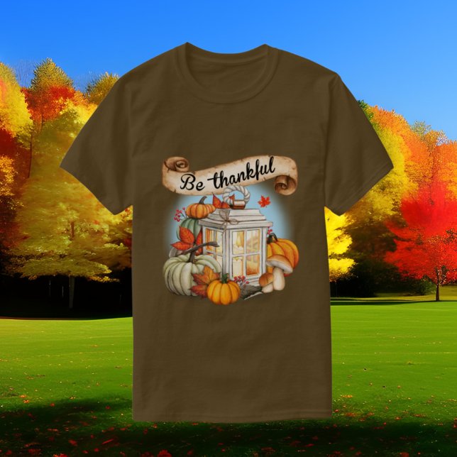 Camiseta linda mujer arte de palabras agradecidas Caída Tem (Subido por el creador)