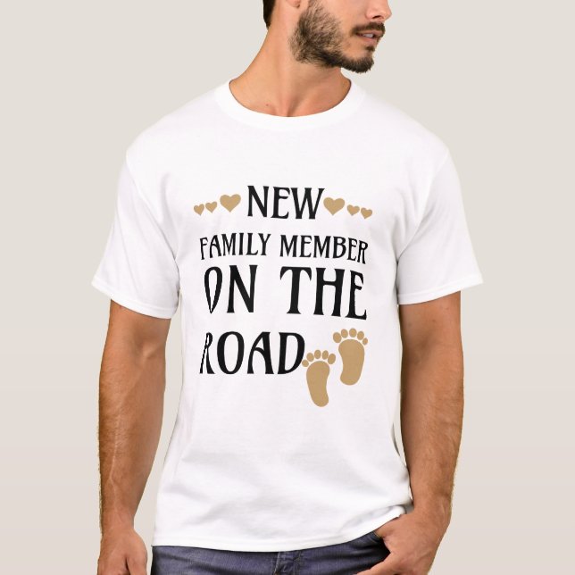 Camiseta linda nueva familia bebé nuevos padres (Anverso)