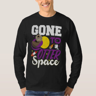 Camiseta Linda Nutria Se Fue Al Espacio De Las Nutrias Ch
